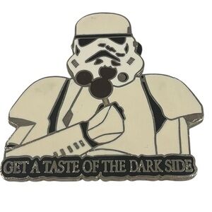 Disney Pin Star Wars Storm Trooper Get a Taste of the Dark Side 2008 EUC